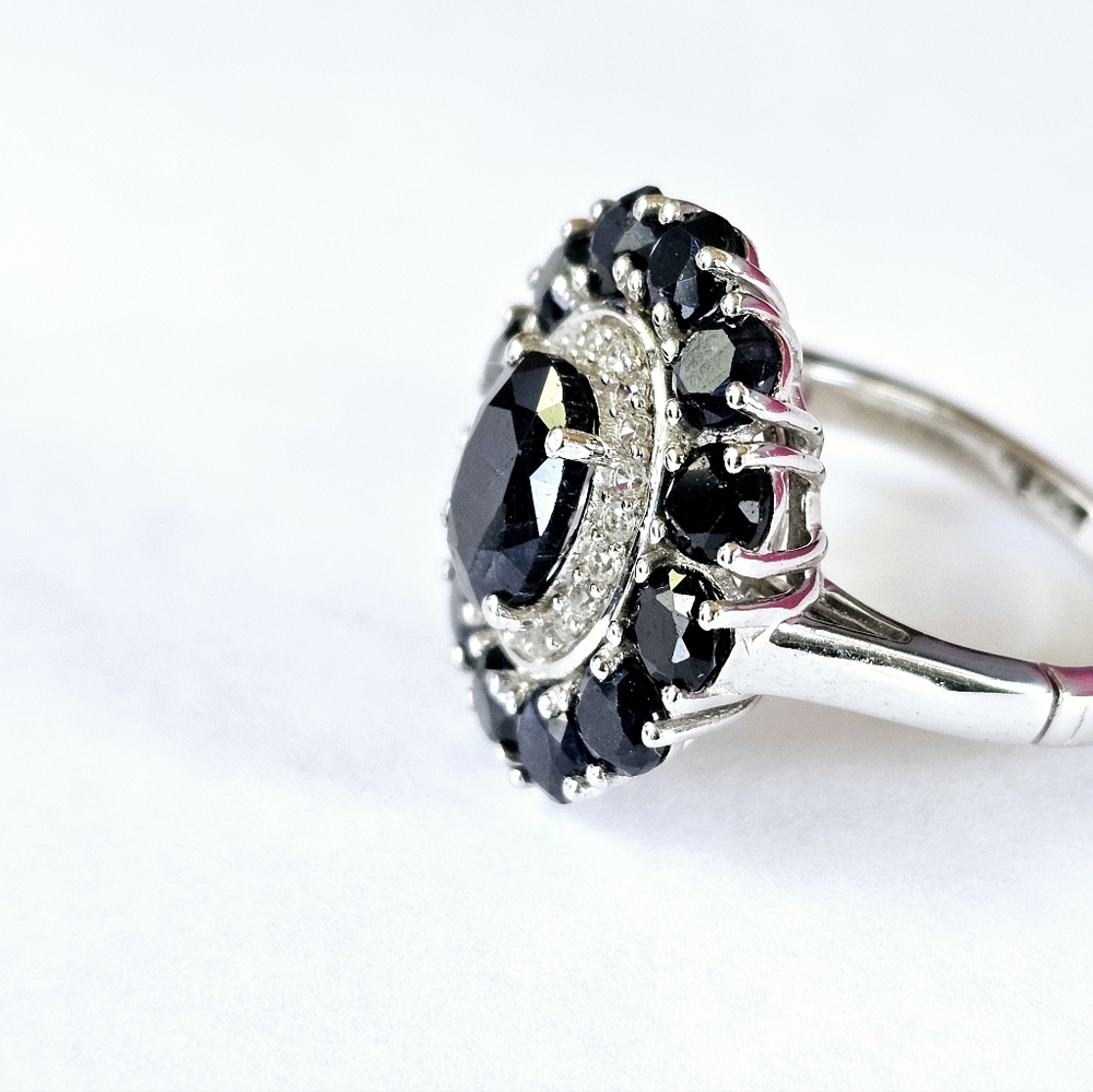 Dark Blue Sapphire 💍 Size 8 NEW! *Special Feature - Picture 3 of 10